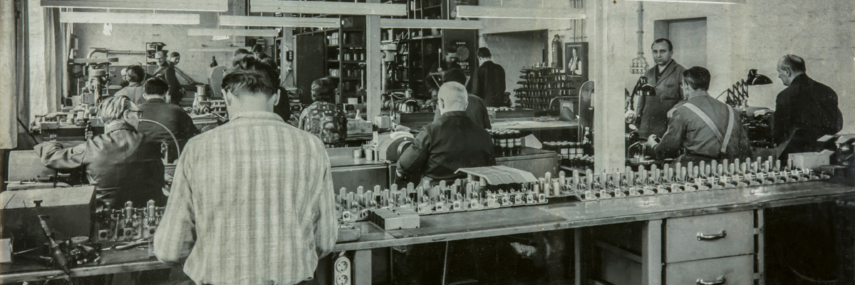 Elektromagnet Endmontage um 1955